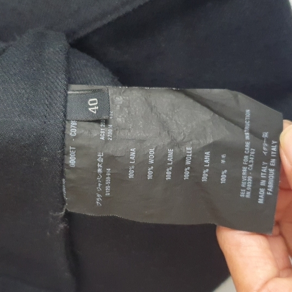 Prada 100% Wool Textured Blazer Jacket - Picture 3 of 9